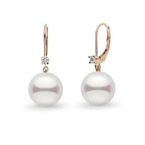 8.5-9.0 mm Akoya Pearl and Diamond Harmony Collection Earrings