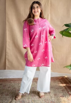 Aiza Dabu Slub Cotton Kurta | Relove