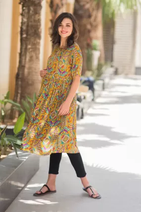 Classical Sunshine Concealed Zip Nursing Kurta