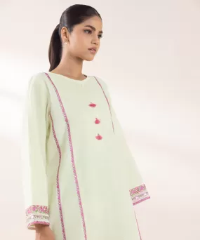 Embroidered Cotton Jacquard Shirt