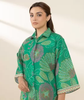 Printed Khaddar Shirt