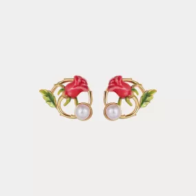 Rose Garland Stud Earrings