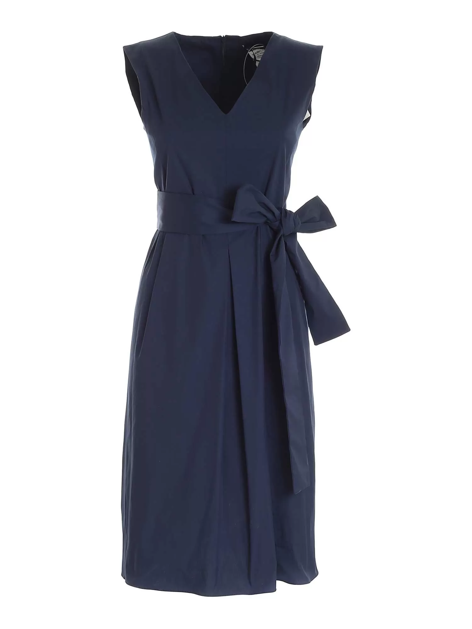 'S Max Mara Sleeveless Belted Dress