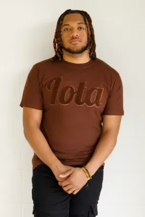 Solid Brown Iota Chenille T-Shirt