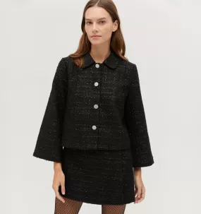 The Bea Jacket - Black Tweed