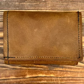 Wallet - Brown Tri-Fold - 3.5” x 4.25” - Genuine Leather - TWB3x4